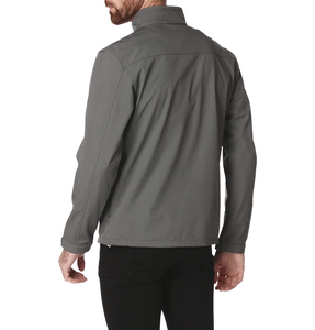 Wholesale Mens Windproof Waterproof Breathable Plain Waterproof and <b>Fleece</b> <b>Lined</b> Zipper Closure Softshell <b>Jacket</b> Coat - Product Image 3