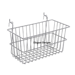 Four Compartment <b>Wall</b> <b>Basket</b> Black Powder Coated Handmade <b>Basket</b> Best Quality Tall Size New <b>Wall</b> <b>Basket</b> for Kitchen Appliances - Product Image 5