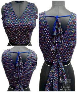 Designer Georgette Embroidery Sequence Work Reedy to <b>War</b> Blouse Wedding Wear Wholesale Price Ethnic Manufacturing Garment Alphanumero - Product Image 3