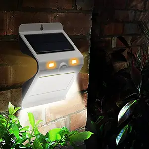 Lanterna exterior exterior sem fio de 22 leds, iluminação de segurança com ativação por movimento e entrada solar, para parede