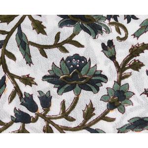 Indian Hand Block Print Cotton Fabric Hand Stamped Print Fabric by the Yard summer wear woman stylish dress fabric gift <b>for</b> her - Product Image 2