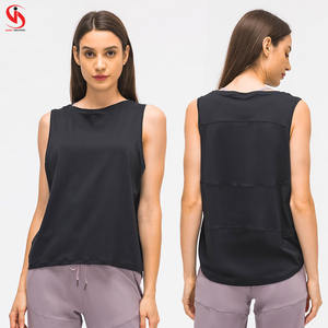 Camiseta sin mangas deportiva transpirable de malla para mujer, camiseta sin mangas acolchada de alta elasticidad para correr y gimnasio para mujer - Product Image 2