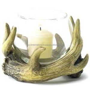 Handmade Modern and Antique Style Antler Design <b>Candle</b> Holder <b>Sconce</b> Metal Aluminium for Home Decoration or Easter Occasions - Product Image 1