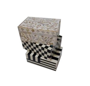 Cajas de Joyería de Resina y Madera de Diseño Exclusivo, 2 Piezas, Cajas de Almacenamiento Artesanales de Alta Calidad, Regalo de Cumpleaños por su Calidad Única - Product Image 3