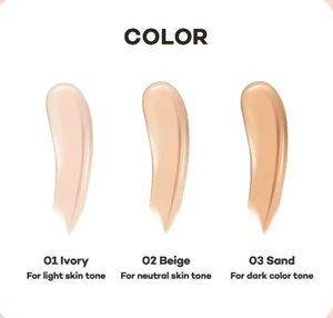 Corée cosmétique Pêche C Miel Pêche Lueur Cushion 03 Sable 3 couleurs couverture de peau BB crème maquillage fondation air k-beauté - Product Image 5