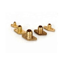 Raccords à sertir en laiton OEM à connexion rapide 1/2" 1/4" 3/8" 5/8" pouces, raccords de raccordement mâle à flare, raccords à bride et raccords de soudure pour tube à collier en laiton