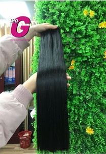 Paquet droit de trame osseuse de cuticule de cheveux humains vierges et Remy alignés pour perruques extension de tissage de cheveux teints - Product Image 4