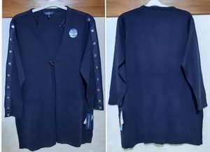 Lot de vêtements du Bangladesh avec étiquettes de marque – Pulls décontractés à manches longues pour femmes, col en V, ouverts sur le devant - Product Image 3