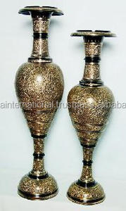 Manufacturer of Brass Flower <b>Vases</b> High Quality Home Decoration Flower <b>Vase</b> <b>Set</b> Made India - Product Image 4