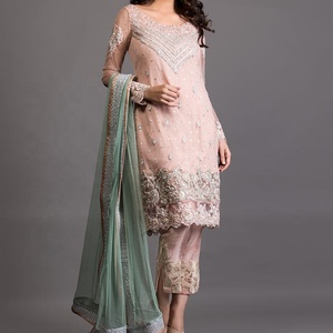 New-Latest-Indian/Pakistani-Party-Wear-Heavy-Embroidery work on Beautiful-Kurta with <b>Pant</b> for Party & Wedding wear=2020 - Product Image 1