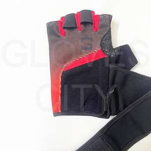 ถุงมือหนังสังเคราะห์สำหรับยกน้ำหนักครึ่งนิ้วทนทานปรับได้ระบายอากาศได้พร้อมแผ่นรองฝ่ามือสำหรับยิม - Product Image 6