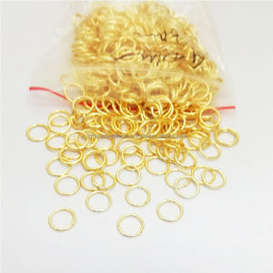 Anneaux de saut ouverts finition or, bijoux en métal, 200 pièces - Product Image 2