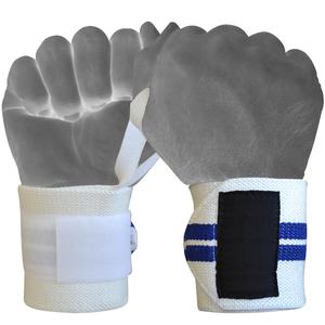 Bandages de poignet d'haltérophilie réglables avec logo personnalisé orthèse de poignet élastique respirante de 12 pouces de long vente en gros d'enveloppes de poignet de Crossfit de gymnastique - Product Image 1