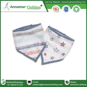 ผ้ากันเปื้อนผ้าฝ้ายพิมพ์ลายแบบกำหนดเองได้สำหรับเด็กทารกใช้ซ้ำได้ - Product Image 5