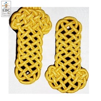 Épaulettes et Plaques d'épaule Personnalisées Brodées à la Main en Cuir, Coton, Nylon, PVC, Polyester pour Uniformes Cérémoniels OEM Bandmaster