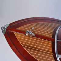 Riva Aquariva-réplica de madera hecha a mano con soporte de exhibición, modelo de barco pintado de 90 cm, coleccionable, Decoración, regalo, venta al por mayor
