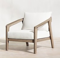 Fauteuil en bois massif pour salon, design simple, moderne et élégant, super confortable, exporté d'Indonésie, prix de gros