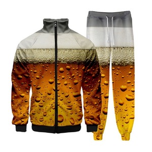 Survêtement en polaire violet pour hommes en polyester personnalisé pour l'entraînement sportif Logo brodé imprimé écologique pour l'hiver - Product Image 2