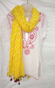 Jaipuri algodón Dupatta - Product Image 2