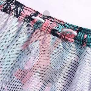 OEM 2025 Shorts de bain et de pêche pour homme, grande taille, séchage rapide, personnalisés, en toile respirante, avec impression par transfert thermique, en polyester élastique - Product Image 2