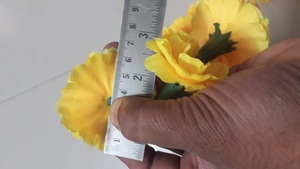 5 Fit Yellow Artificial Marigold Flower Garland for Decoration - Product Image 2