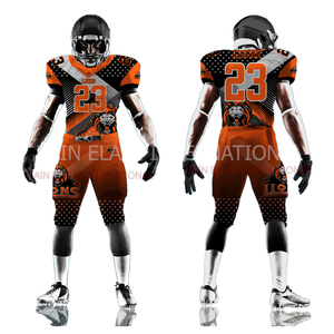 2025 gros uniforme de Football américain pour garçons jeunes couleur personnalisée XL haut de Football américain chemises Technique de Sublimation - Product Image 1
