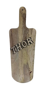 Tabla de cortar de madera natural ecológica, tabla antideslizante para servir queso, juego de corte de madera - Product Image 6