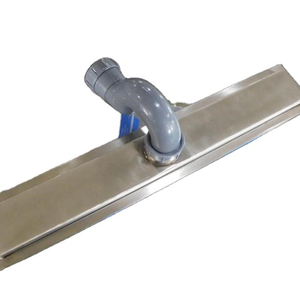 Canal de douche léger en acier inoxydable chromé noir moderne de 25cm égouttoir de grille de douche pour application dans la salle de bain - Product Image 1