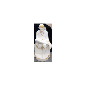 แฮนด์เมด Makrana หินอ่อนไสบาบารูปปั้น - Product Image 1
