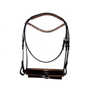 Brides en cuir rembourrées souples pour chevaux - Product Image 6