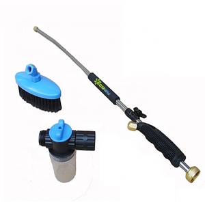 Spruzzatore a getto d'acqua multiuso per spruzzatore per tubo flessibile con bacchetta per auto in schiuma di cannone con schiuma spazzola per lavaggio per scopa spruzzatore d'acqua pistola per lavaggio auto - Product Image 1