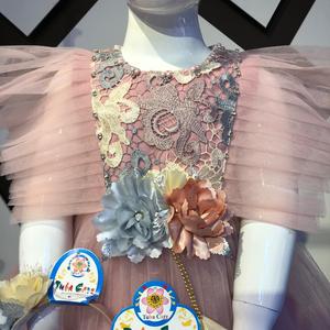 ชุดเดรสเด็กผู้หญิงแขนกุด แต่งระบายไหล่ สวยงาม เนื้อผ้านุ่ม ซาตินเดนิม ความยาวระดับเข่า ประดับลายดอกไม้ สำหรับฤดูใบไม้ผลิ - Product Image 6