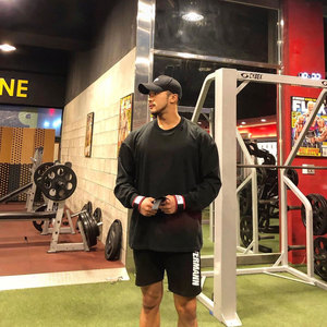 Sudadera con LOGO personalizado para hombre, ropa suelta de fitness, ropa deportiva de entrenamiento informal, jersey de manga larga - Product Image 3
