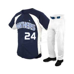 Ensembles de vêtements de sport uniformes de baseball de conception personnalisée respirante 100% polyester Chemises et shorts à bas prix avec logo personnalisé - Product Image 3