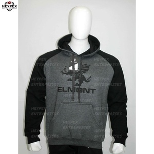 Sudadera con Capucha para Hombre, al por Mayor, OEM, 400gsm, 100% Algodón, Impresión Puff, Estilo Hip Hop, Resistente al Viento, Impermeable, Antiencogimiento, Casual - Product Image 3