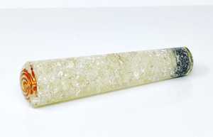 Super Quality <b>Crystal</b> Clear Quartz Orgonite Massage <b>Wand</b> Beautiful Love Heart Healing Patterns Semi-Precious Stone Crafts - Product Image 2