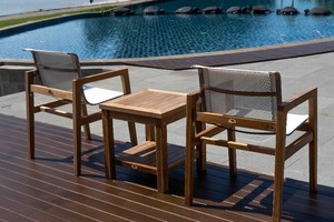 Silla Catalina Ocean de Madera de Teca, Minimalista, Resistente y Ecológica, para Comedor Exterior, Salas de Estar, Hoteles y Hospitales - Product Image 2