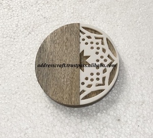 เป็นมิตรกับสิ่งแวดล้อมไม้เรซิ่นชากาแฟ Coaster เสื่อและแผ่นสําหรับบ้านโรงแรมร้านอาหารบนโต๊ะอาหาร Designer เรซิ่น Coasters สําหรับเครื่องดื่ม - Product Image 2