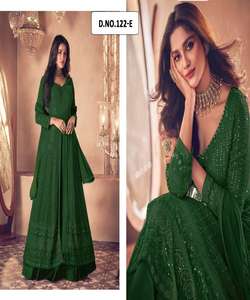 ชุดเย็บ3ชิ้นชุดอินเดียสำหรับสตรีพื้นเมืองปากีสถานดีไซน์สวย - Product Image 2