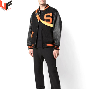 Veste universitaire avec patchs brodés de qualité personnalisée pour hommes veste de baseball respirante en laine et en cuir veste Letterman confortable - Product Image 4