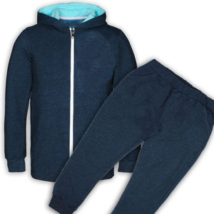 ชุดวิ่งออกกำลังกายสำหรับผู้ชาย,ชุดกีฬาลำลองแบบมีซิปผ้าโพลีเอสเตอร์พิมพ์โลโก้ได้ตามต้องการ - Product Image 6