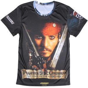 Camiseta de 95% poliéster y 5% spandex para hombre, camisa de sublimación con impresión digital 3D personalizada, con paisaje de moda - Product Image 1