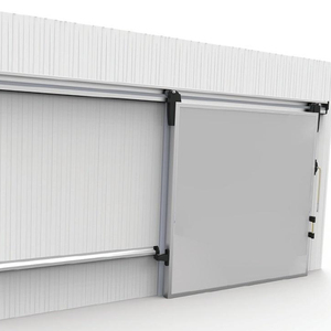 Portes coulissantes automatiques pour chambre froide en acier inoxydable, isolation thermique, design moderne - Product Image 1