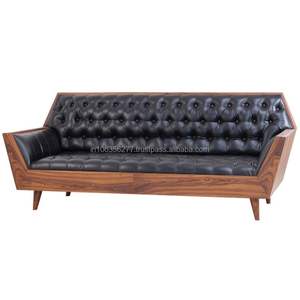 Hot Sale Modern Luxury Convertible Leather Sectional <b>Sofa</b> <b>Set</b> 3 Seater for Living Room Mall & Hotel Use - Product Image 6