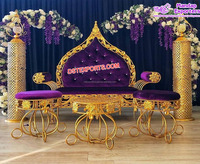Ensemble de canapés de mariage de style français romantique, canapé d'amour de mariage, ottoman pour événement, fête, ensemble de canapés de mariage de style français de luxe, Canada