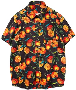 กางเกงขาสั้นผ้าคอตตอนของผู้ชาย,เสื้อแขนสั้นมีกระดุมครึ่งแขนสำหรับฤดูร้อนพิมพ์ลายฮาวายกำหนดได้เองปี2022 - Product Image 1