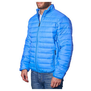 Venta caliente Unisex invierno Varsity chaqueta logotipo personalizado de gran tamaño con capucha ganso bordado personalizado liso algodón poliéster tejido - Product Image 1