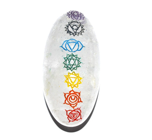 Buy Online <b>Chakra</b> Symbol Engraved on <b>Crystal</b> Lingam : <b>Chakra</b> Symbol Engraved on <b>Crystal</b> Lingam for Sale - Product Image 1