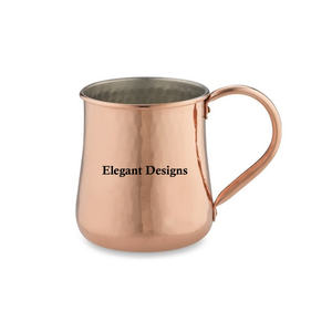 Haute qualité écologique luxueux cuivre bière tasse Table Top Moscou Mule tasse forme ronde Vintage cuivre bière tasse - Product Image 3