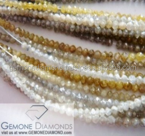 Collier en perles à facettes de diamants, produit d'origine indienne, en pierres précieuses - Product Image 4